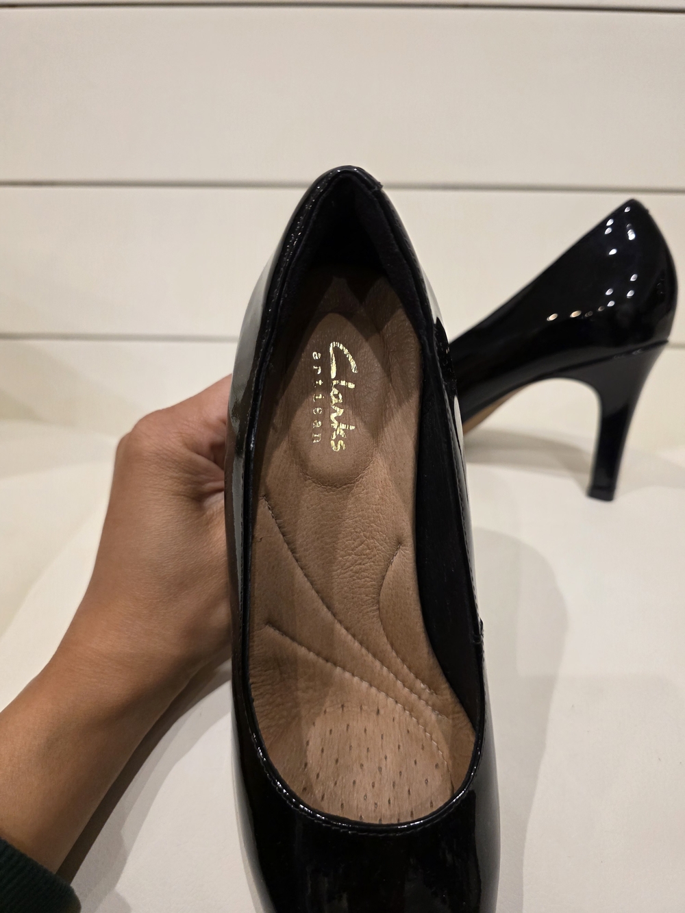 Classic Black Patent High Heel Pumps - Women's Dress Shoes - Picture 3 of 9